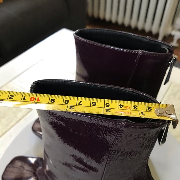 Zara Trafaluc patent finished block heel boots - Picture 15 of 17